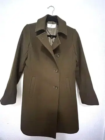 세컨드보드빌 캐시미어 혼방 브라운 체스터 코트 사이즈 38