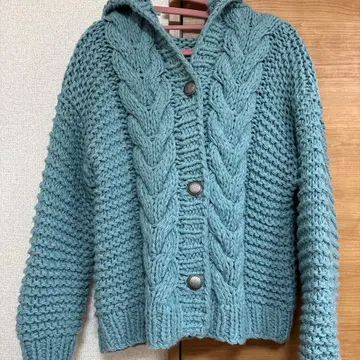 샌드레스문 니트 후디 가디건