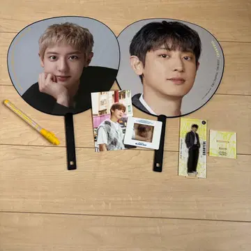 EXO 찬열 부채 엽서 아크릴 스탠드