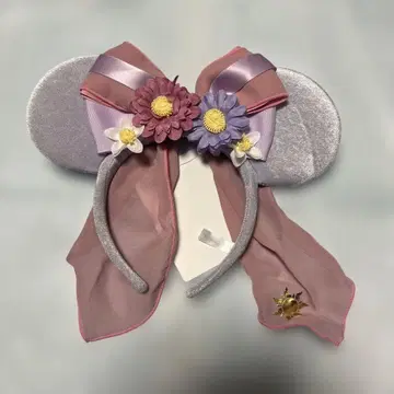 라푼젤 꽃 장식/미키 귀 머리띠