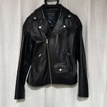 가죽 더블 라이더 자켓 블랙