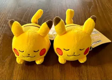 쥐고 말랑말랑 봉제 인형 모두 수고했어 피카츄 2개 세트