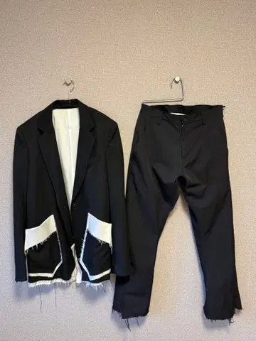 sulvam 살바움 셋업 자켓&팬츠 블랙 S