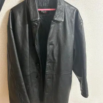 NEO TOKYO BLOOD 블랙 가죽 자켓