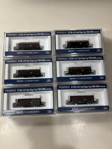 TOMIX 2726 오픈 화차 TORA145000 목재 포함 6량 세트