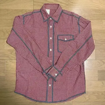 N 빨간 체크 셔츠 size 36 에