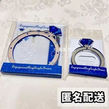 후쿠야 fanfancy+ 약혼 반지 아크릴 프레임 블루