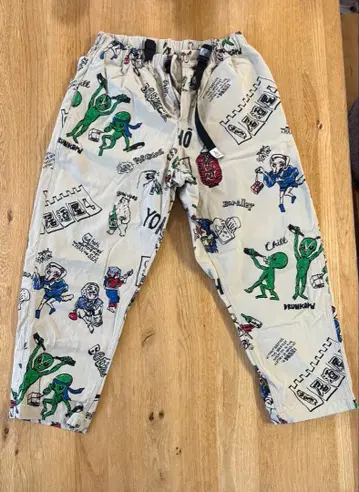 코믹 프린트 워크 팬츠