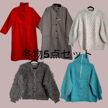 [12/16까지 판매] 겨울 상품 코트&니트 5세트 묶음 판매