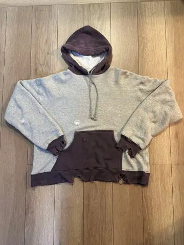 FULLCOUNT 더블 페이스 데미지 후드티 3770 페이드