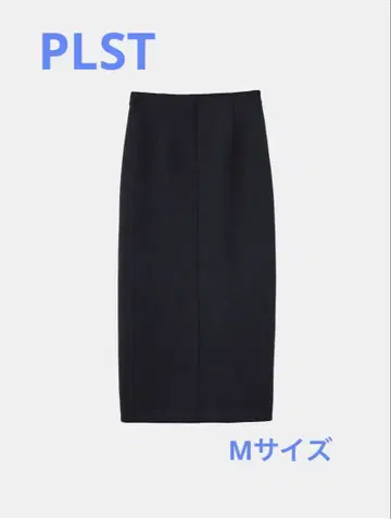 PLST 라메 저지 내로우 스커트