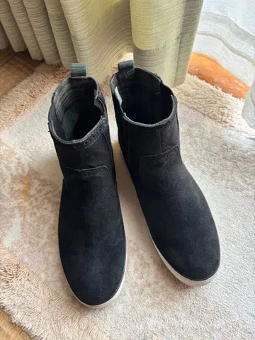 keds 블랙 스웨이드 사이드고어 스니커즈