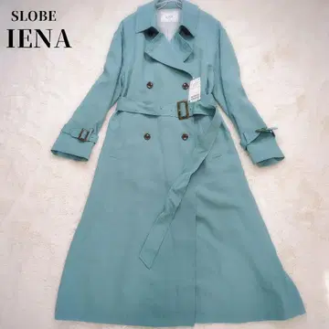 컨디션 최상 택 포함 이에나 로브 트렌치코트 자켓 벨트 38