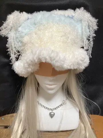 천사계 패션 모자 복슬복슬 고양이 귀 핸드메이드 니트