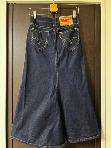 리바이스 데님 롱 스커트 S 사이즈