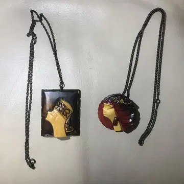 아이누 브로치 펜던트 세트