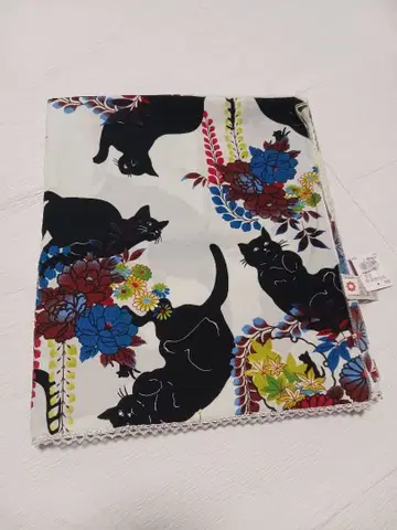 미사용 후리후 밤하늘 고양이 숄