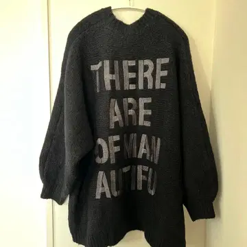 야마다야 SOOT CLUB 블랙 오버 사이즈 니트