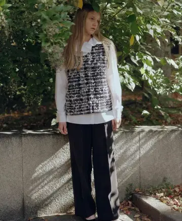 ohga 프릴 블라우스