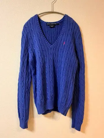 랄프 로렌 스포츠 케이블 니트 스웨터