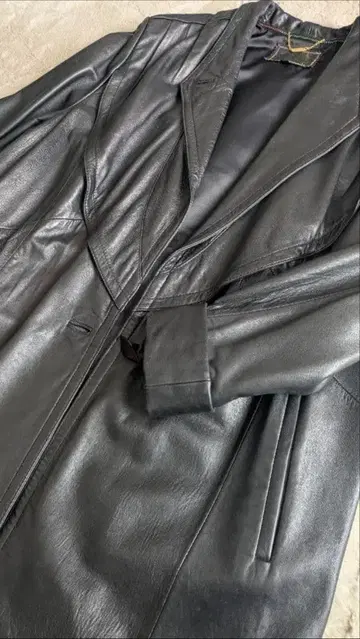 vintage 루모토 가죽 자켓 양가죽 라무 가죽 블랙 레트로