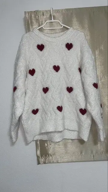 젤라또피케 하트 아란 풀오버 상의만