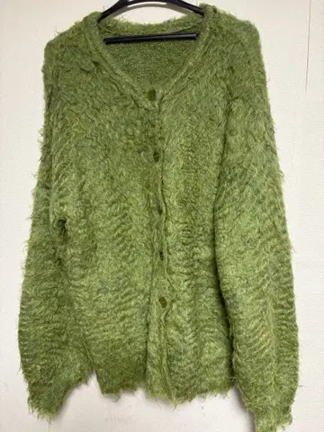 포근포근 그린 가디건 COMMRE 코므르