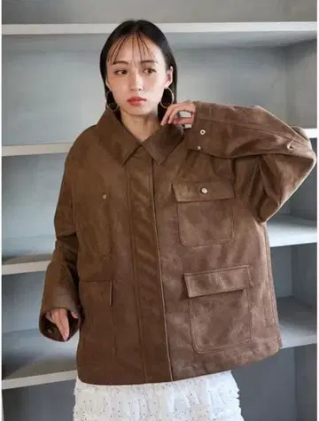 SNIDEL 스나이델 바리에 미들 블루종