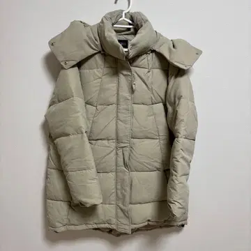 미사용 한국 웰론 롱 코트 다운 코트 충전솜 점퍼