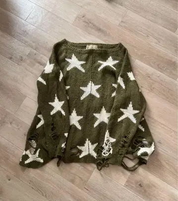 레어 WILDFOX 데미지 니트