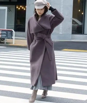 스나이델 울 캐시미어 빅 스탠드 코트