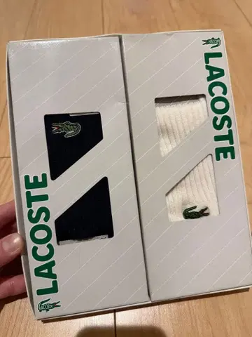 LACOSTE 삭스 세트 네이비 화이트