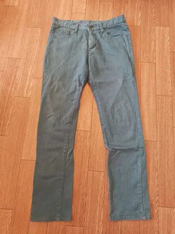 BEAMS HEART 컬러 데님 그린