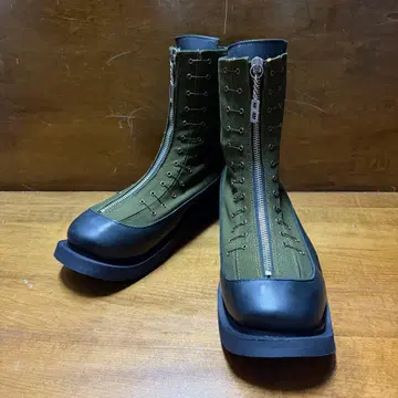 미사용 41 사이즈 DIRK BIKKEMBERGS 프론트 지퍼 부츠 1