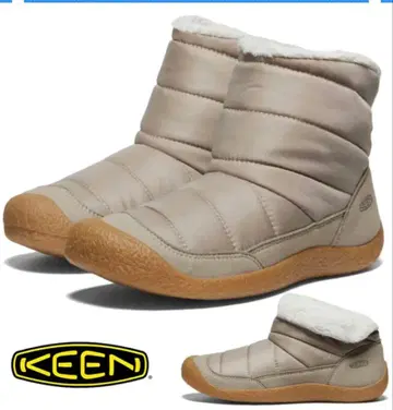새상품 KEEN 스노우 부츠 하우저 폴드다운 베이지
