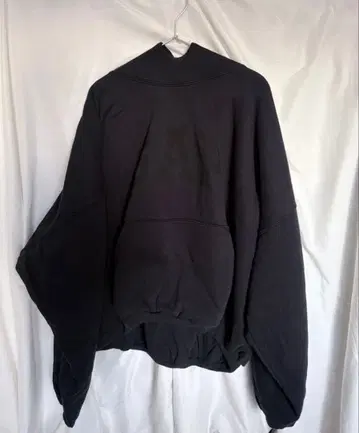 YZY 블랙 후드 부착 맨투맨 L