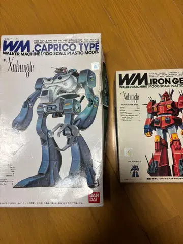 반다이 자붕글 워커머신 카프리코 타입, 아이언기어 2종 중고품