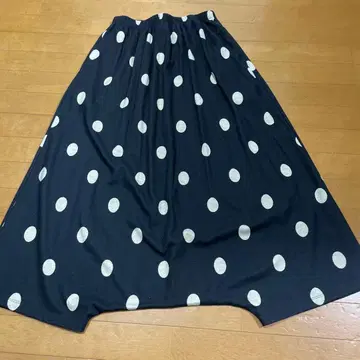 nop de nod 롱 기장 Black 니트 살웨르 팬츠