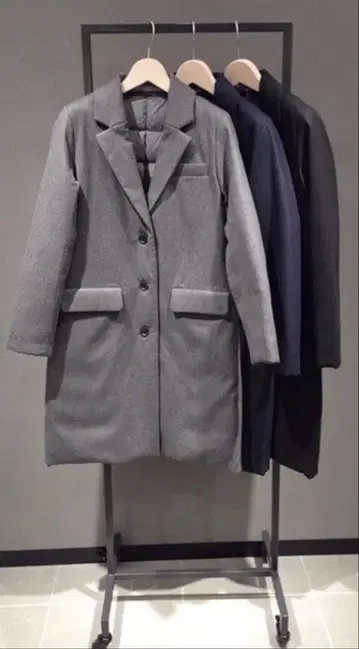 theory luxe 울 체스터형 다운 코트