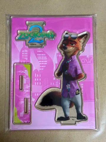 주토피아2 닉 아크릴 스탠드 모리카와 토시유키 극장 굿즈