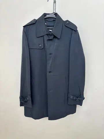 그린 라벨 다크 블루 트렌치코트 비즈니스 정장용 발수