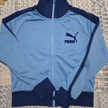 PUMA 스카이블루 집업 저지 S