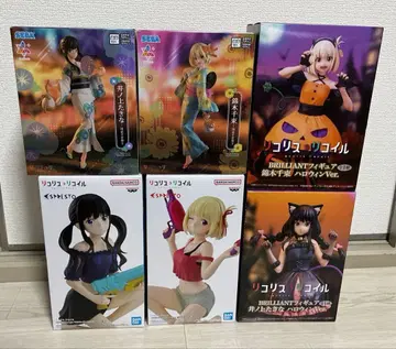 리코리스 리코일 이노우에 타키나 니시키기 치사토 피규어 6체 세트