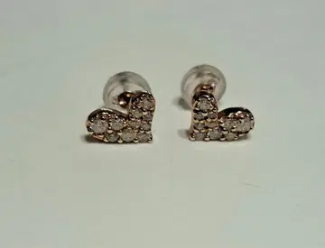 K10 PG 다이아몬드 귀걸이 양쪽 귀