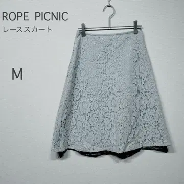 ROPE PICNIC 로페피크닉 레이스 스커트 라이트 블루 36