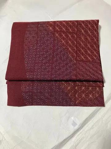 나고야 오비 자수 순수 실크