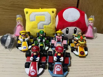 [ 슈퍼 마리오 ] 풀백카 6체 세트, 코인 케이스, 키링