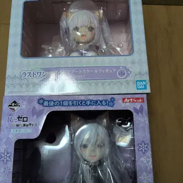 제일복권 리제로 아트 스케일 피규어 2개 세트