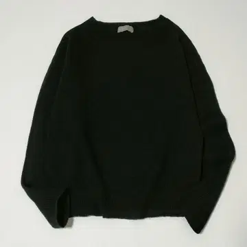 [ 새상품급 ] 마가렛호웰 캐시미어 63% 크루넥 풀오버 니트 블랙