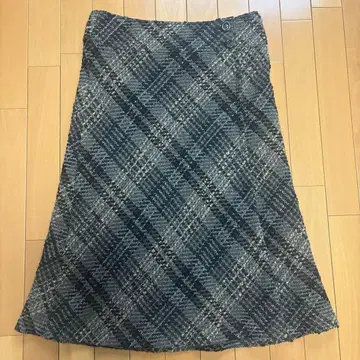 23구 트위드 체크 무늬 스커트 44